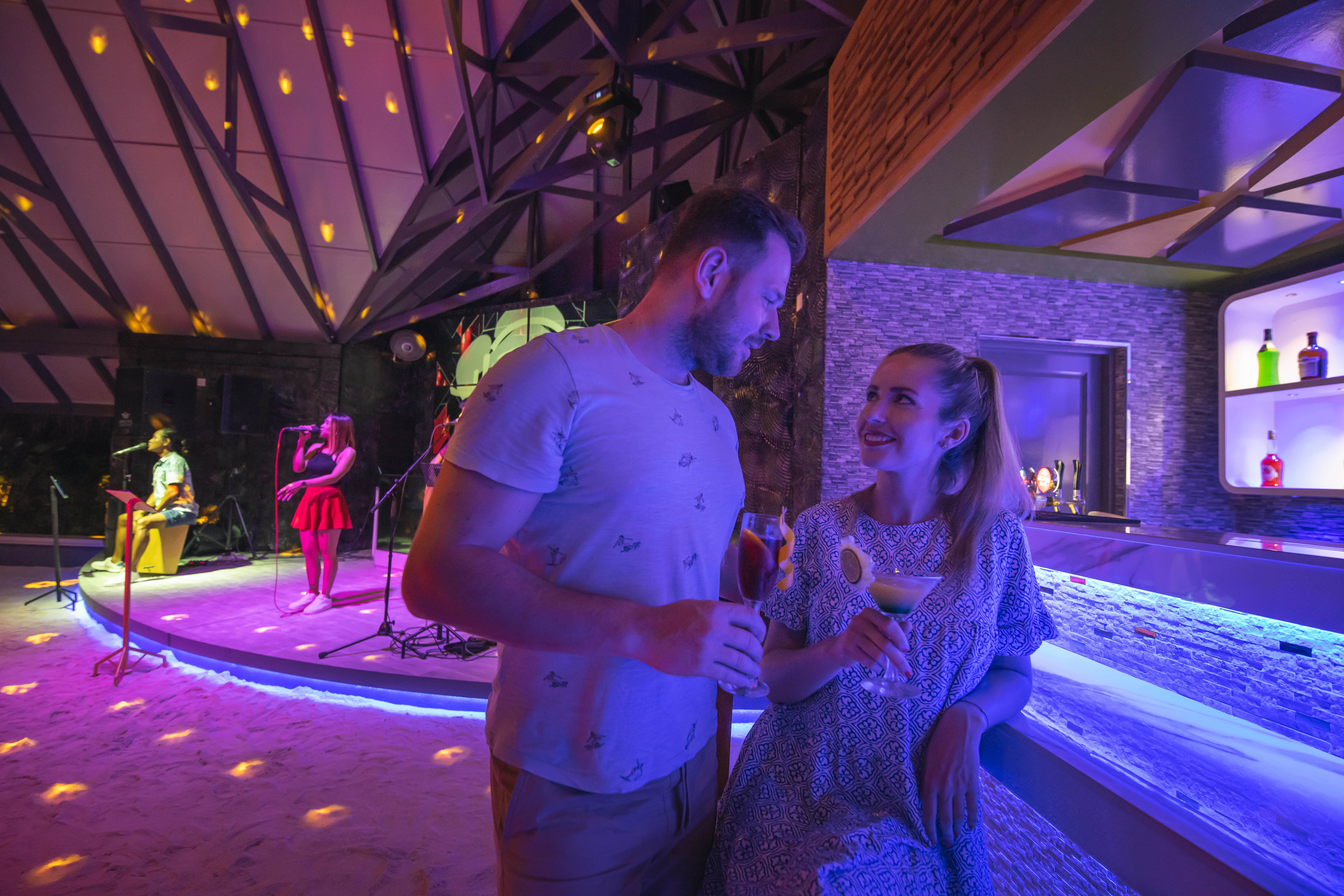 Couple at Lagoon bar