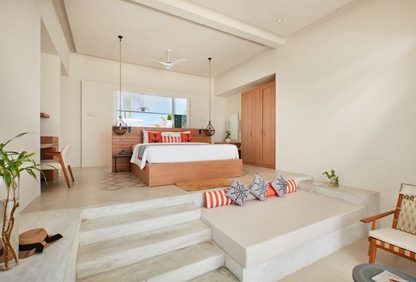 Beach Pavilion With Pool Interior