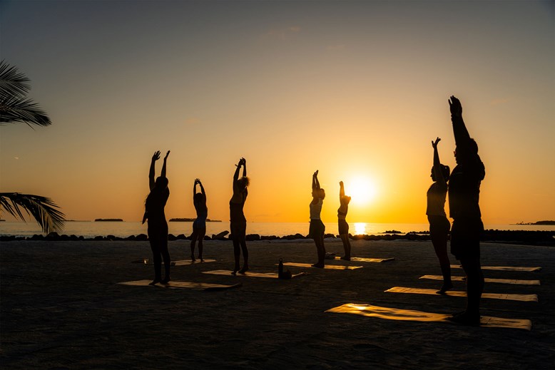Sunset Yoga at Iru Veli