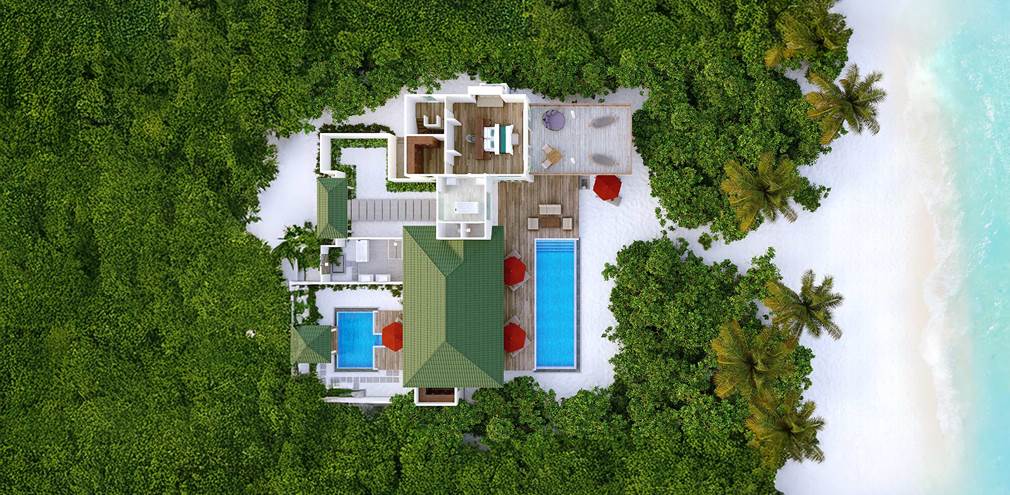 SW Two Bedroom Beach Residence First Floor