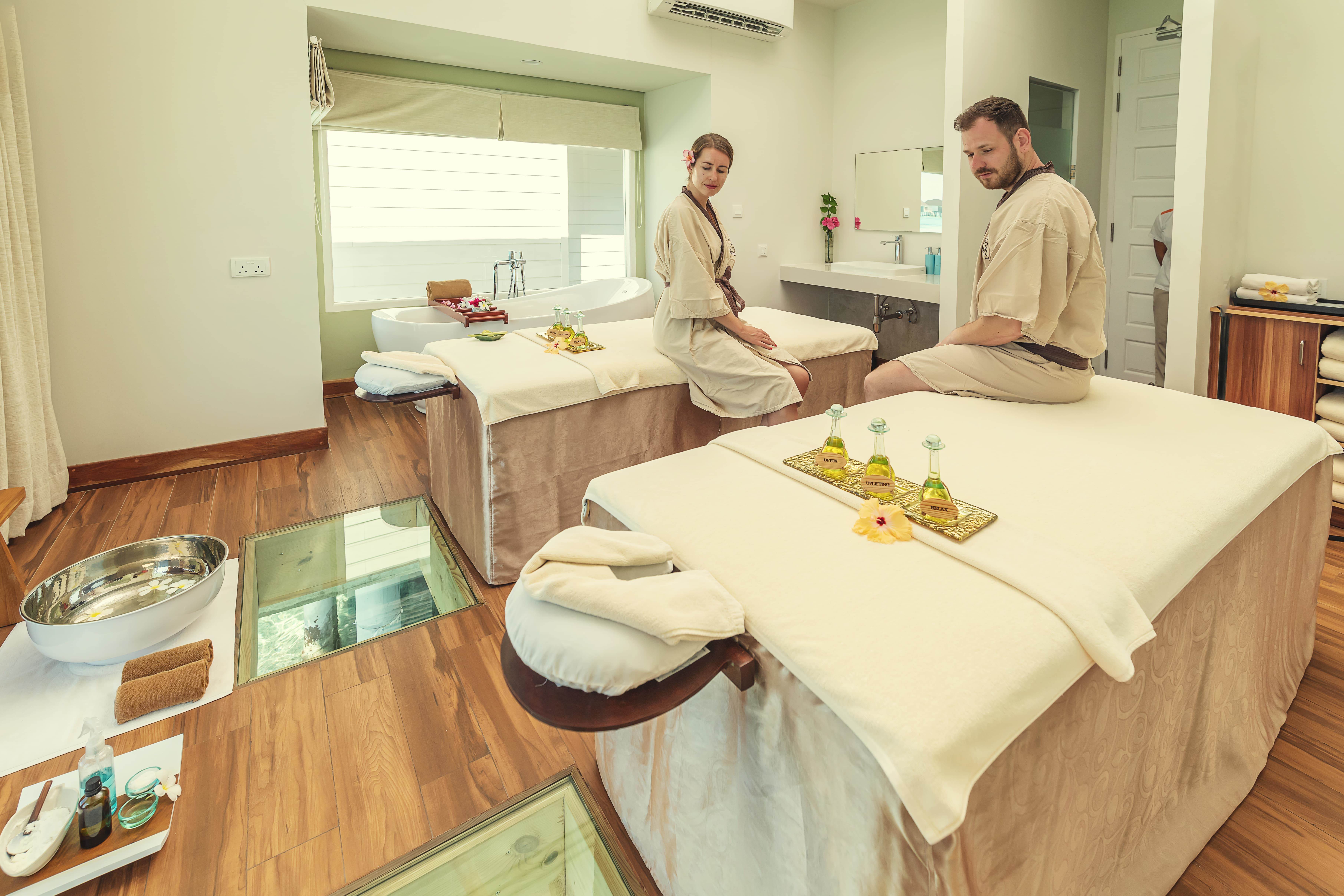 Couple at Ocean Spa Treatment room