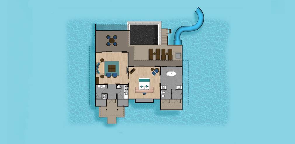 Water Pavilion + Slide Floorplan