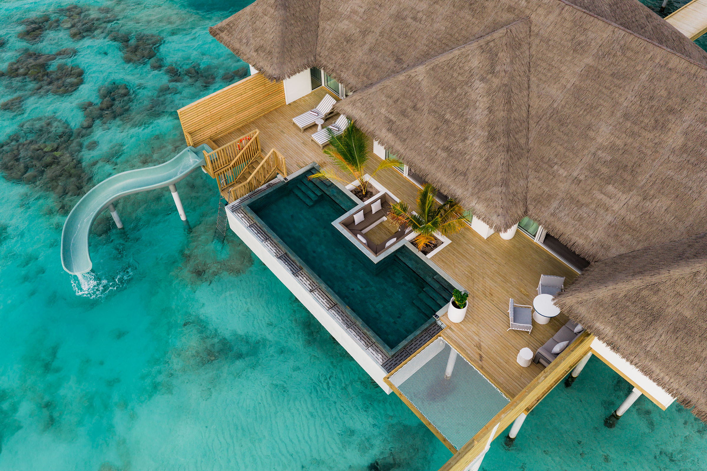 Two Bedroom Ocean Signature Villa with Pool + Slide