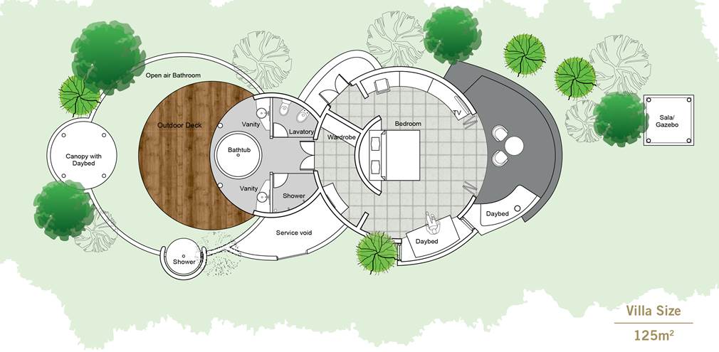 Floor Plan Iru Fushi Deluxe Beach Villa