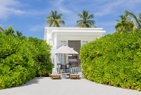 Beach Pavilion With Pool Exterior
