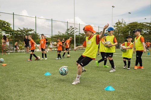 Football camp with Micheal Owen