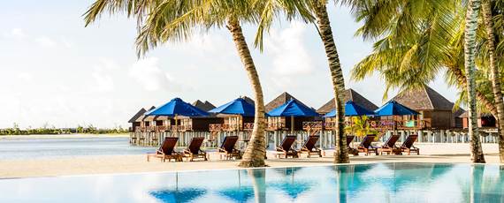 Olhuveli Sunrise bar pool view
