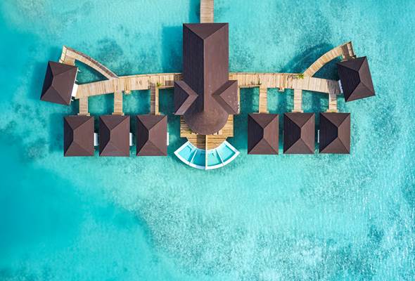 Sun Siyam Olhuveli Ocean Spa Aerial