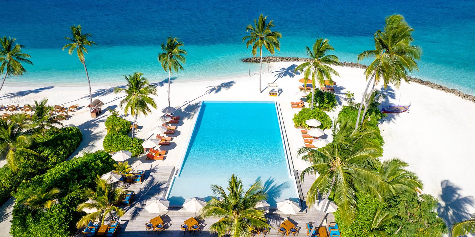 Fresh Water Pool Bar Aerial 1