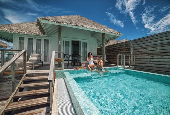 Couple by the pool