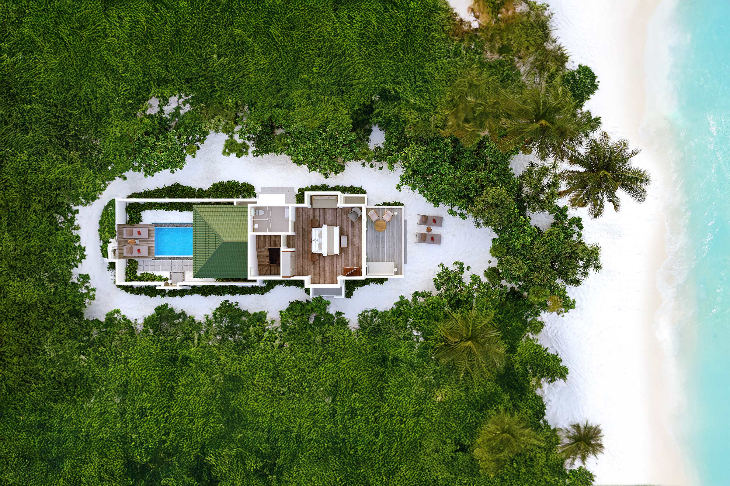 Sw Two Storey Beach Residence First Floor