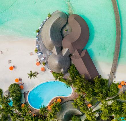 Sun Siyam Vilu Reef - Aerial of Positive Energy