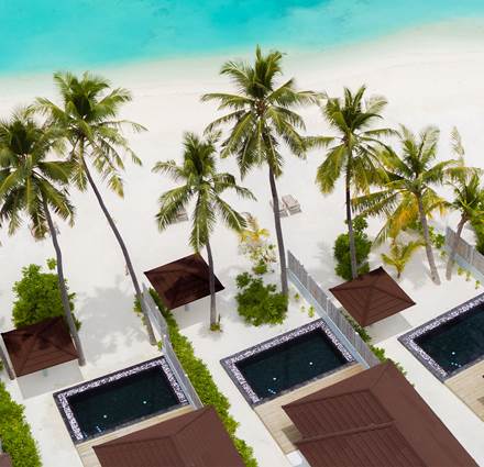 Grand Beach Suite with Pool new Aerial View
