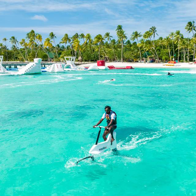 Hydrofoil E Bikes at Siyam World Maldives