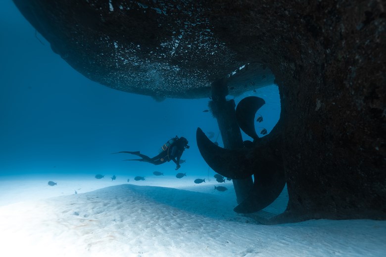 Shipwreck Dive at Siyam World